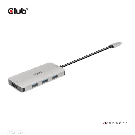 EAN 8719214472375 - CLUB3D CSV-1547 hub de interfaz USB 3.2 Gen 2 (3.1 Gen 2) Type-C 10000 Mbit/s Negro, Plata imagen 1