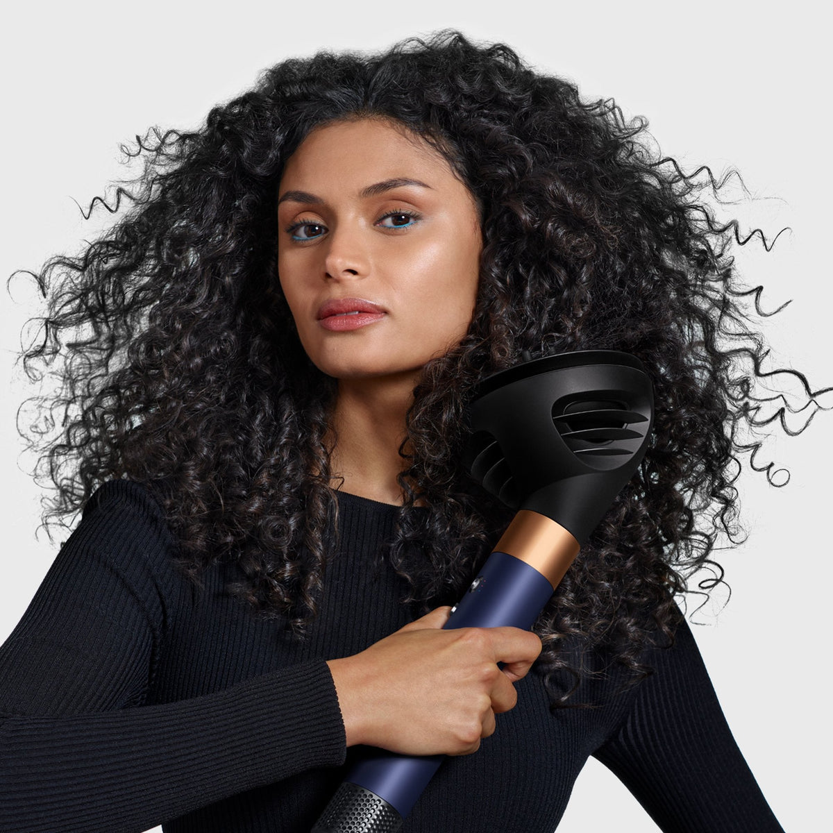 Dyson Airwrap I.D. Curly + Coily Multi-Style Complete Long Styler And Dryer Hs08 Prussian Blue/Copper Eu 107451-01