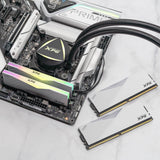 Memoria  Adata Dimm 16 Gb Ddr5-6000 (1x 16 Gb)Blanco, Ax5u6000c3016g-Clarwh, Lancer Rgb, Intel Xmp