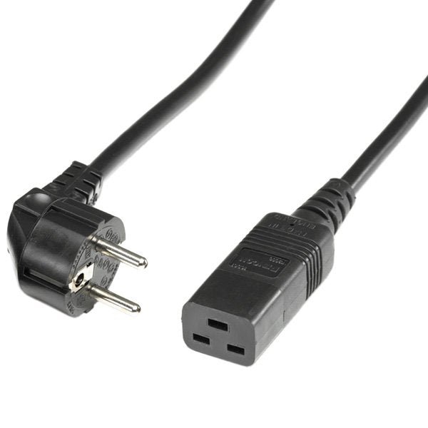 Roline Netzcable Schutzkontakt- Iec320-C19 16a Schwarz 3m