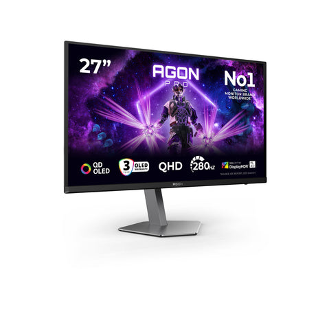EAN 4038986182478 - AOC AGON PRO AG276QZD2 pantalla para PC 67,3 cm (26.5") 2560 x 1440 Pixeles Quad HD QD-OLED Negro, Gris imagen 2