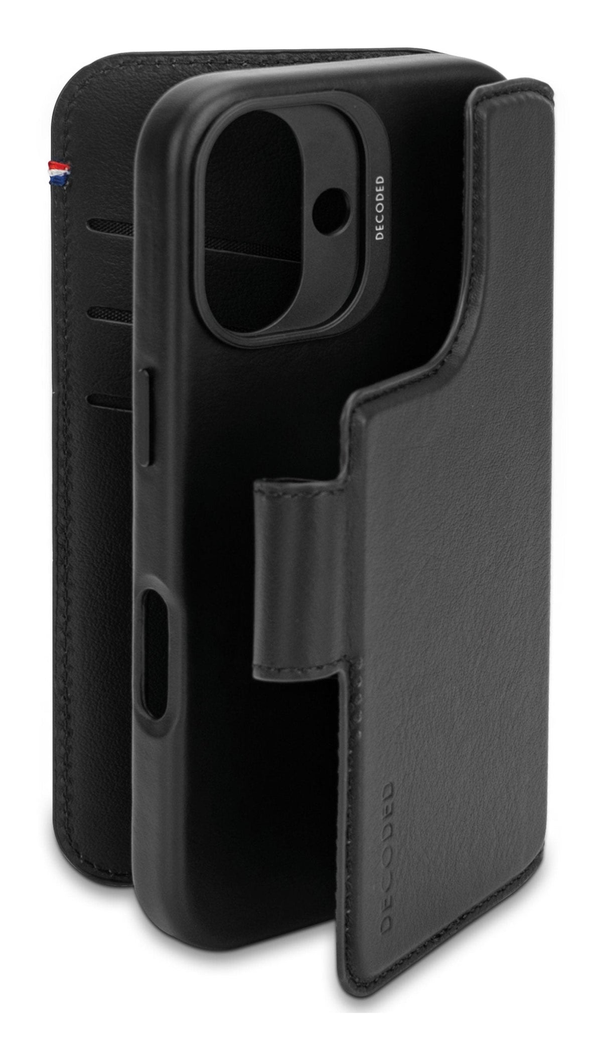 Decoded Leather Detachable Wallet Do Iphone 16 Magsafe Negro