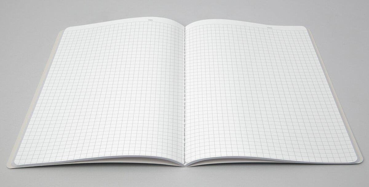 Sigel Notizhefte Linescape Ca. Din A5 Cuadriculado Gris Oscuro Gris Claro Softcover - Material De Oficina