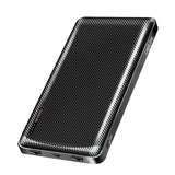 Logilink Pa0316 Power Bank, Li-Po, 10,000 Mah, 2x Usb-A, Usb-C, Black