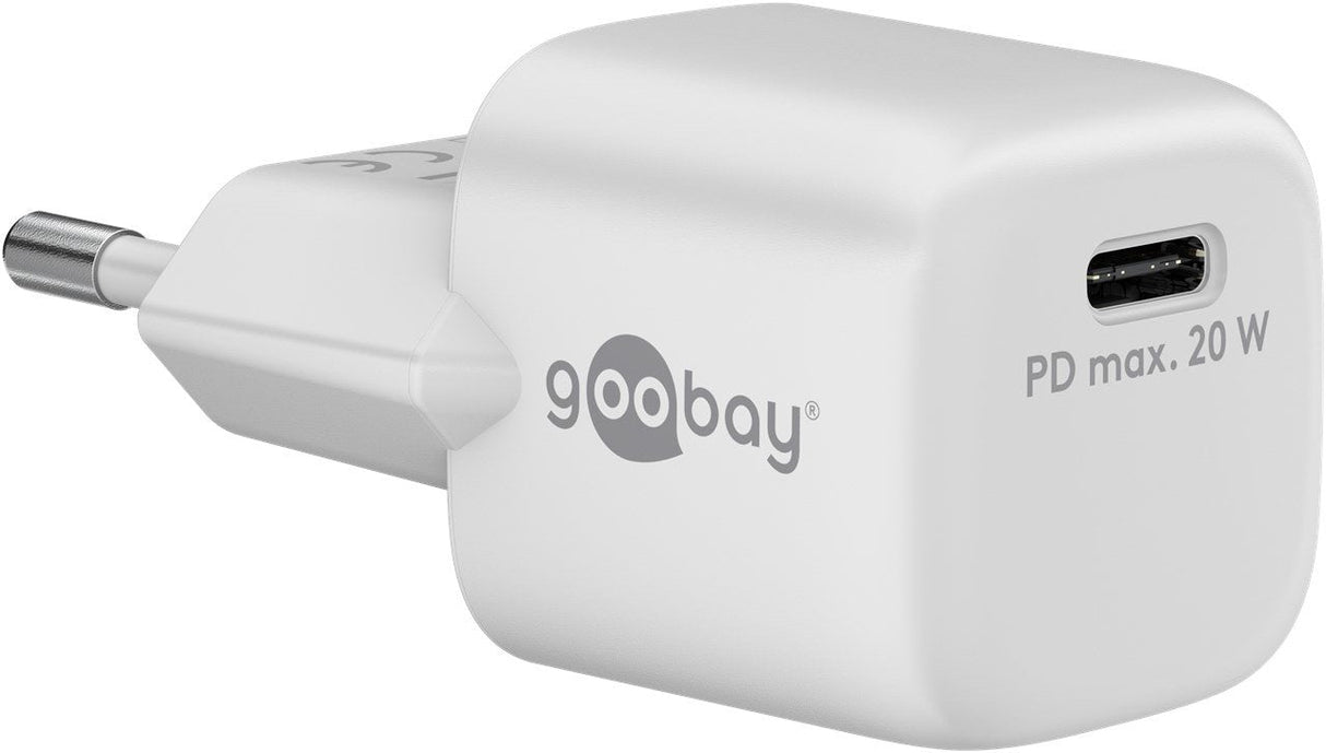 Goobay Cargador Usb-C Pd Nano (20 W) Blanco