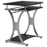 Techly 307308 Escritorio Para Ordenador Compacto 700x550 Con Estante Para Teclado Negro Grafito