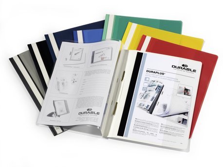 Durable Duraplus Carpeta De Fastener - Para Formato A4+ - Compartimento Interior - Tapa Posterior De Color Verde