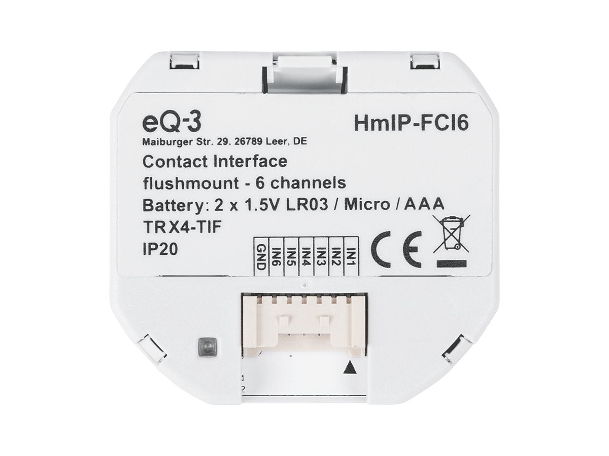 EAN 4047976535019 - Homematic IP HmIP-FCI6 interruptor de luz Blanco imagen 3
