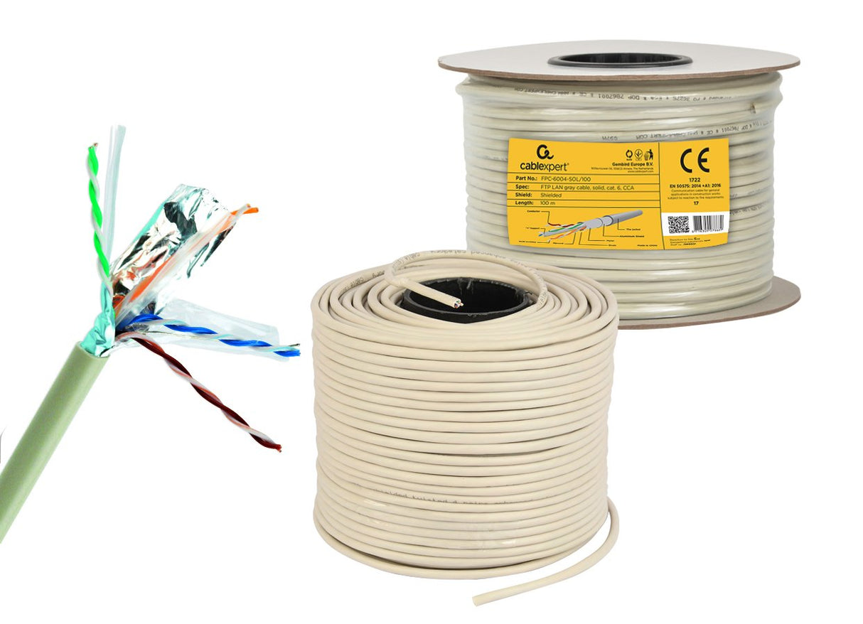EAN 8716309078689 - Gembird CAT6 FTP 100m cable de red Gris F/UTP (FTP) imagen 2
