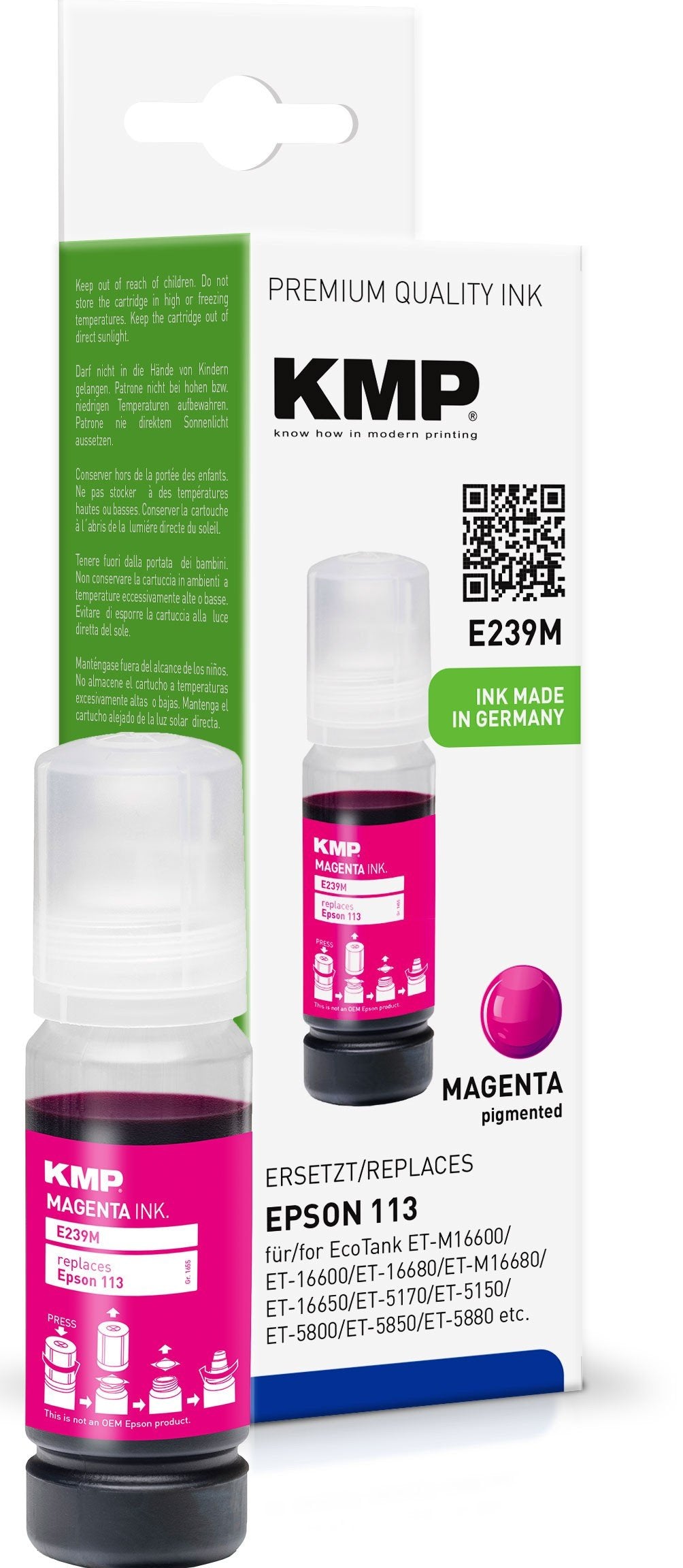 EAN 4011324374469 - KMP 1655,0006 cartucho de tinta 1 pieza(s) Compatible Magenta imagen 1