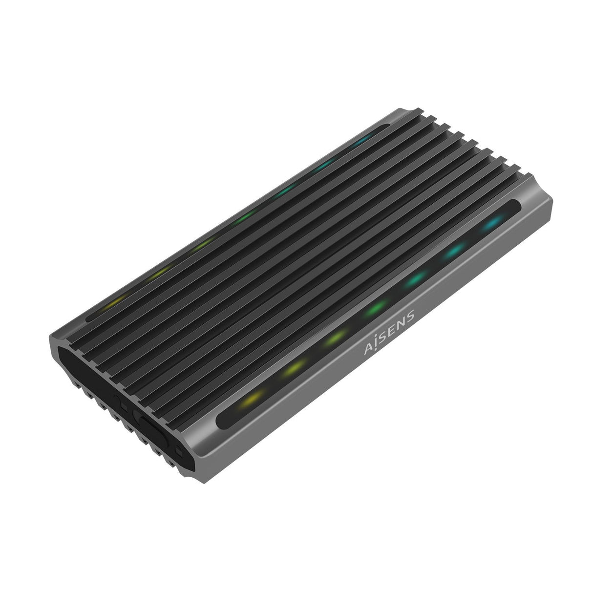 Aisens Caja Externa Para Disco Duro Ssd M.2 Sata Nvme Usb 3.2 Gen2  Sin Tornillos Asm2-Rgb011gr