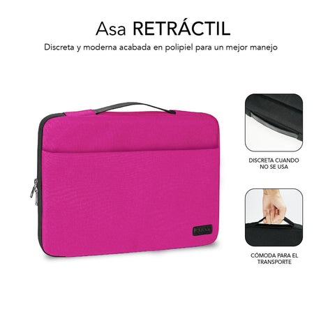 EAN 8436586741808 - SUBBLIM SUB-LS-0TS0101 maletines para portátil 39,6 cm (15.6") Rosa imagen 3