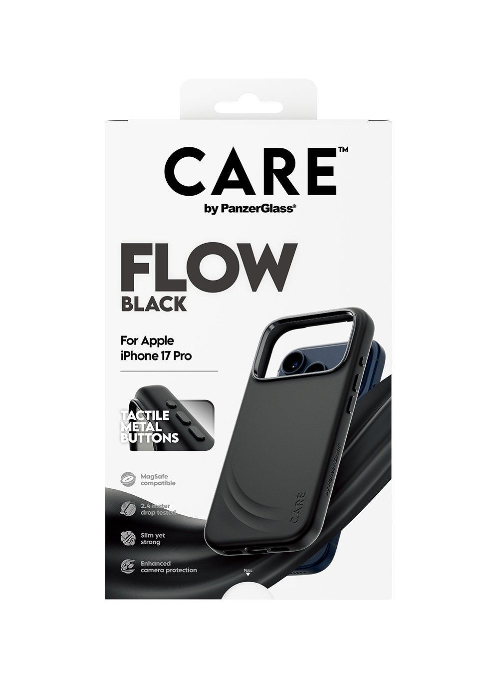 Panzerglass Care By ® Flow Case Black W. Magsafe Iphone 17 Pro Funda Para Apple - Iphone 17 Pro Negro