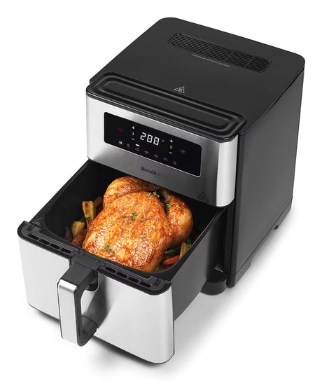 EAN 5060853630583 - Breville VDF131X freidora Sencillo 9 L Independiente 1700 W Freidora de aire caliente Negro, Acero inoxid imagen 9