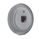 Mebus 19454 Reloj De Pared Reloj De Pared Digital Alrededor Plata, Blanco