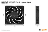 Ventilador 120x120 Be Quiet Silent Wings Pro 4 Bl098