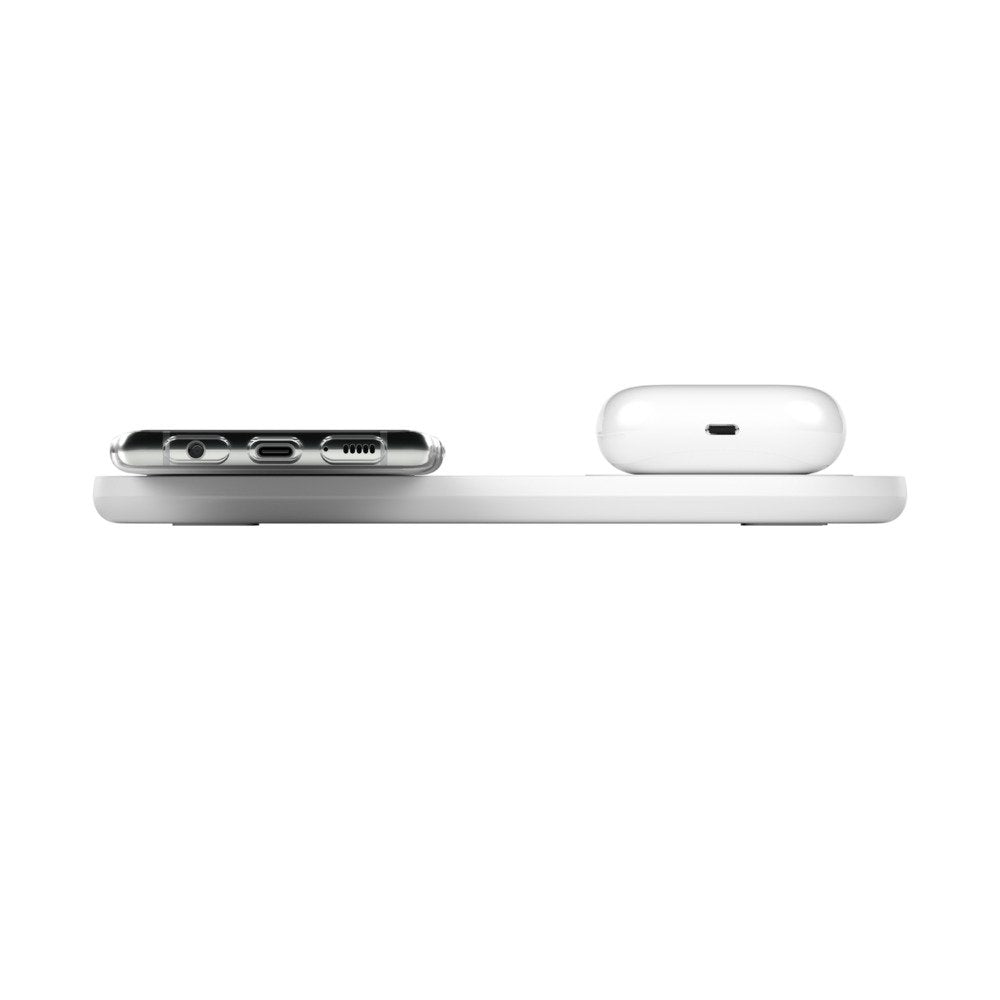 Base De Carga Inalámbrica Doble Belkin Wiz002vfwh  10w Boost Charge Color Blanco