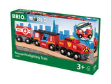 Brio World Camión De Bomberos World, Vehículo De Juguete Rojo/Negro 33844