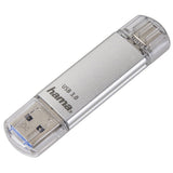 Hama Laeta Memoria Pendrive Usb 3.0 Con Tapa - 16gb De Capacidad - 40mb/S De Transferencia - Funcion Otg - Usb-C -