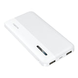Logilink Mobile Power Bank, Lipo, 10.000 Mah, Usb-C In Out, Blanco