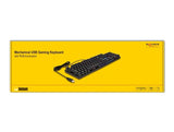 Delock 12115 Teclado Usb Mecánico Para Juegos, Con Cable De 1,6 M Negro Con Iluminación Rgb,