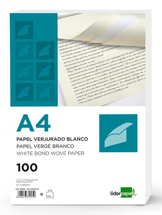 Papel Verjurado A4 120g/M2 Bla 1