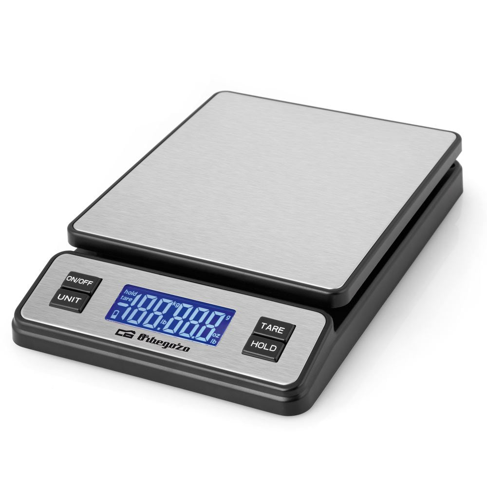 Bascula  Orbegozo Pc 3100 De Cocina Digital - Pantalla Lcd - Capacidad 40kg - Conexion Usb - Funcion Tara - Superficie