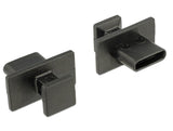 Staubschutz Für Usb Type-C Buchse Mit Grossem Griff 10 Stück Schwarz