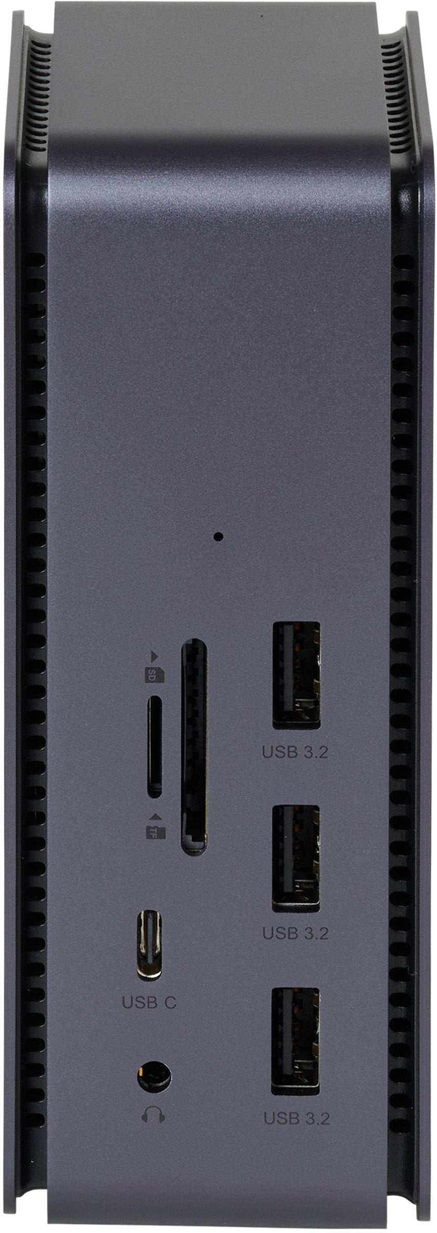 Estuff Es623015 Base Para Portátil Y Replicador De Puertos Alámbrico Usb4 Aluminio, Negro