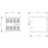 Siemens 3rh29111fa22 Hilfsschalterblock 2s+2 S00 S0 Front Schraubanschluss