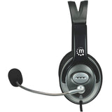 EAN 0766623175555 - Manhattan 175555 auricular y casco Auriculares Alámbrico Diadema Llamadas/Música Negro imagen 3