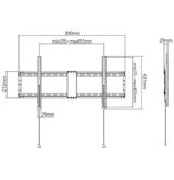 EAN 8716309126175 - Gembird WM-90F-01 soporte para TV 2,29 m (90") Negro imagen 1