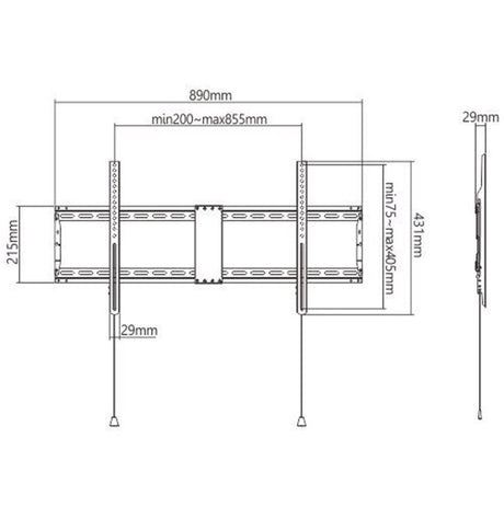 EAN 8716309126175 - Gembird WM-90F-01 soporte para TV 2,29 m (90") Negro imagen 1