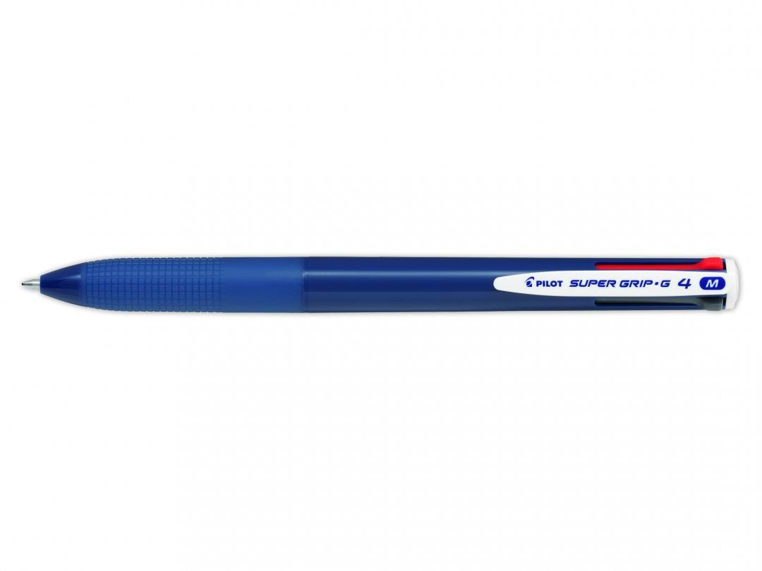 Pilot Pen 4-Colores-Bolígrafo Super Grip-G4 Azul Color De Escritura Negro Rojo Verde
