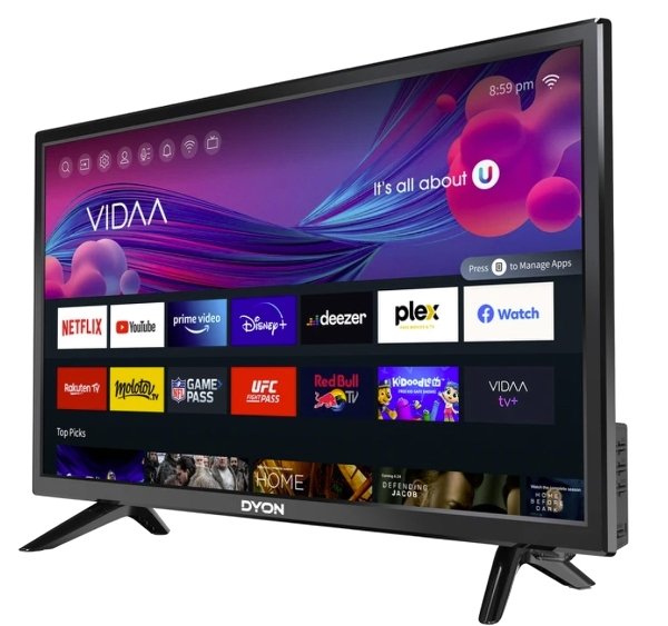 Televisión Dyon Smart 24 Vx, Led  24", Negro, Wxga, Wlan, Smart Tv D800211