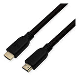 Roline Rm 8k Hdmi Ultra Hd Cable Mit Ethernet, St St, Schwarz, 5 M