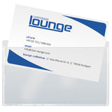 Sigel Visitenkarten-Schutztasche - Para 55 X 90 Mm - Con Register - Transparente (Paquete De 100)