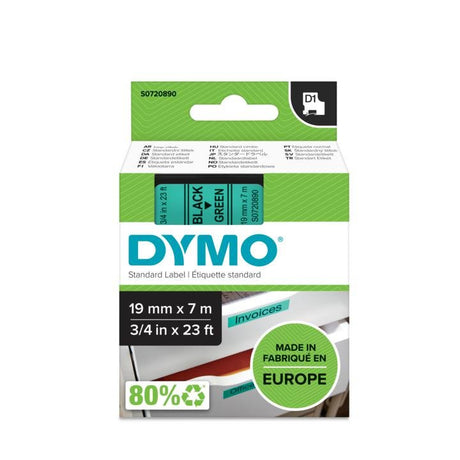 EAN 5411313452199 - DYMO D1 Standard - Black on Green - 19mm cinta para impresora de etiquetas imagen 2