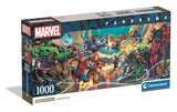Puzzle Panorama Heroes Vs Villanos Marvel 1000pzs
