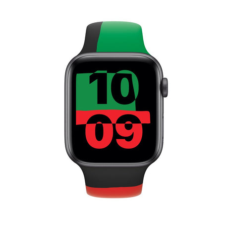 EAN 0195949082313 - Apple MUQ73ZM/A Accesorios para dispositivos vestibles inteligentes Grupo de rock Negro, Verde, Rojo Fluo imagen 3
