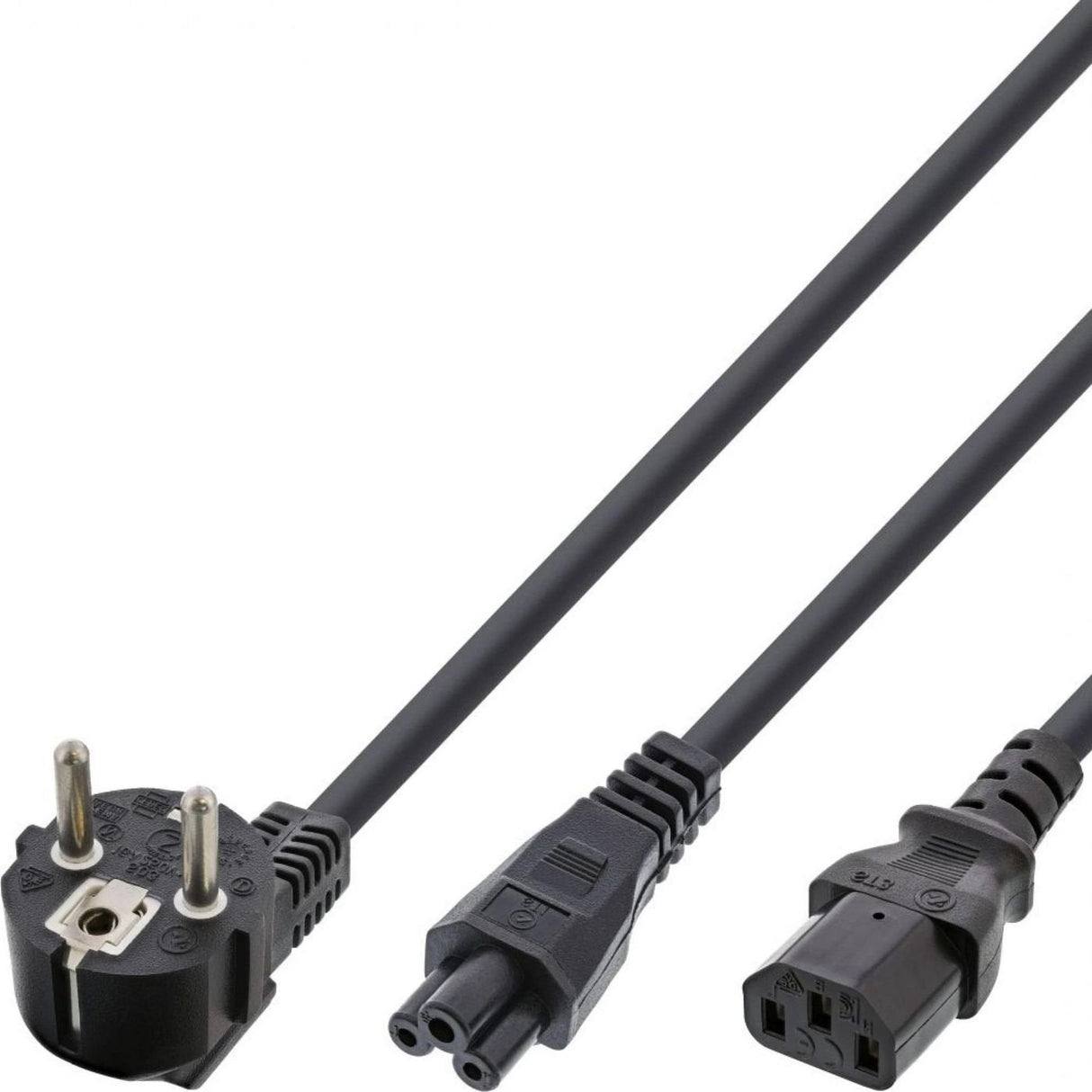 Power Splitter Cable, Schuko  To C5 & C13, 1,8m