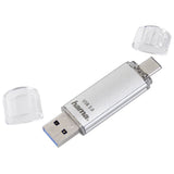 Hama Laeta Memoria Pendrive Usb 3.0 Con Tapa - 128gb De Capacidad - 40mb/S De Transferencia - Funcion Otg - Usb-C -