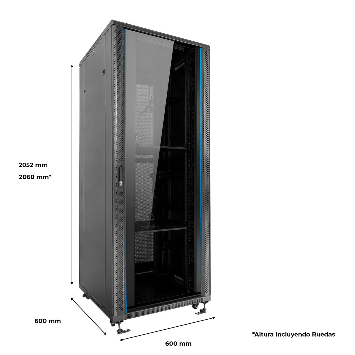 EAN 6940533543862 - aiten data AI6642 Rack o bastidor independiente Negro imagen 12