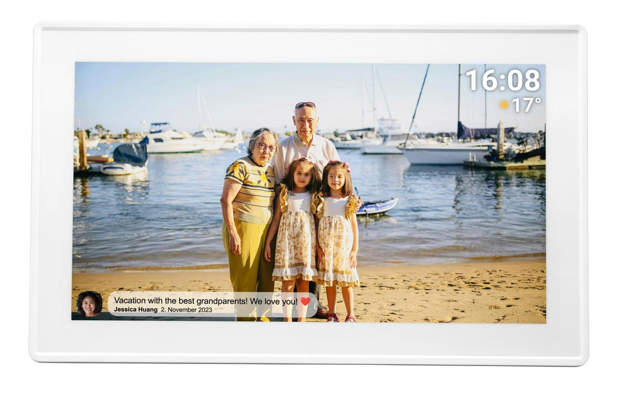 Marco Fotográfico Denver Pff-1515w Digital Blanco 39,6 Cm (15.6") Pantalla Táctil Wifi