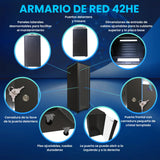 Extralink 42u 800x800 Standing Rackmount Cabinet Black