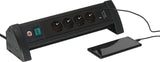 Brennenstuhl 1156250544 Base Múltiple 1,8 M 4 Salidas Ac Interior Negro