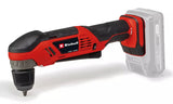 Taladro Angular Inalámbrico Einhell Power X-Change Te-Ad 18 Li - Solo, 18 Voltios (Rojo/Negro, Sin Batería Ni Cargador) 4514290