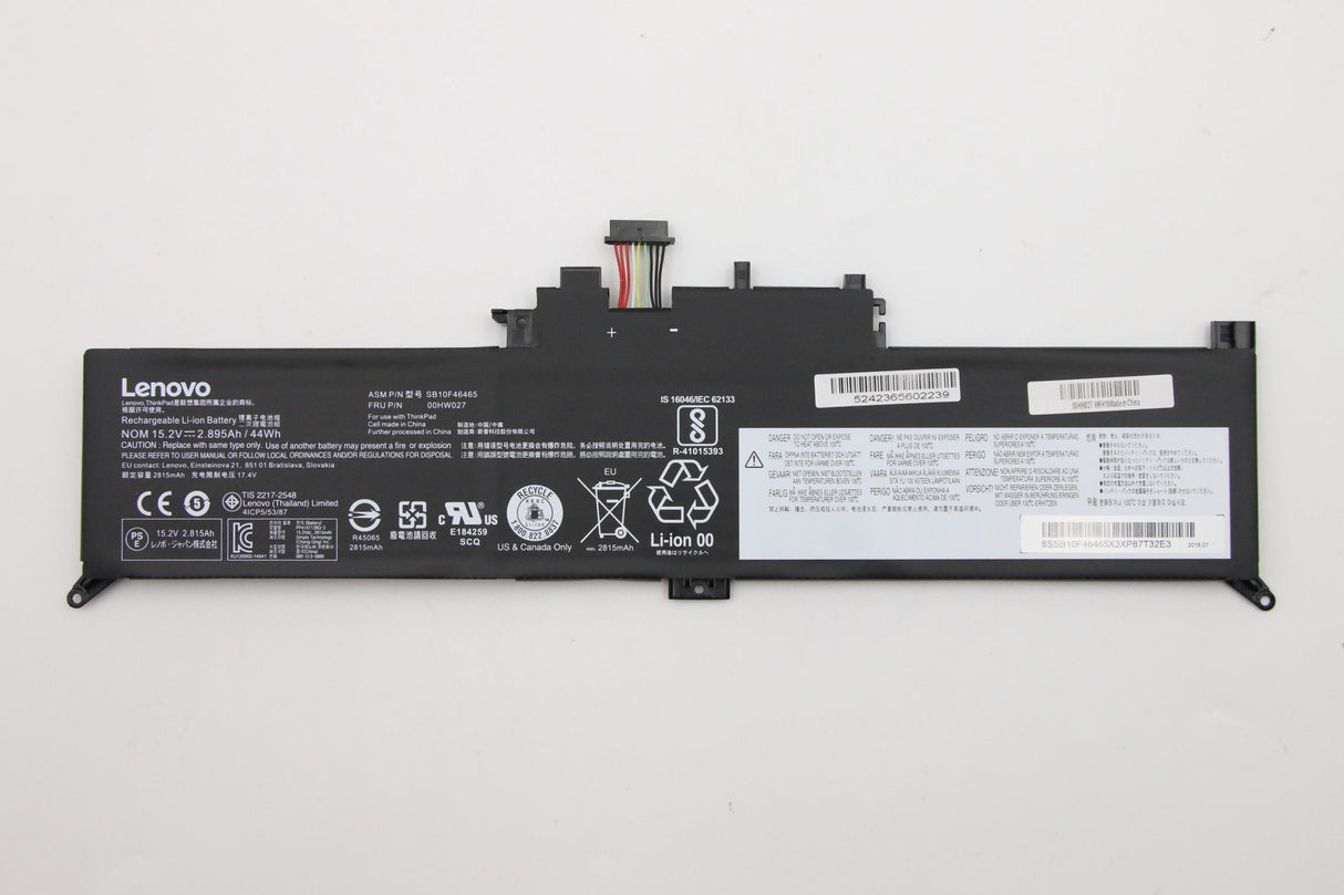 EAN 5706998647481 - Lenovo 00HW027 refacción para laptop Batería imagen 1