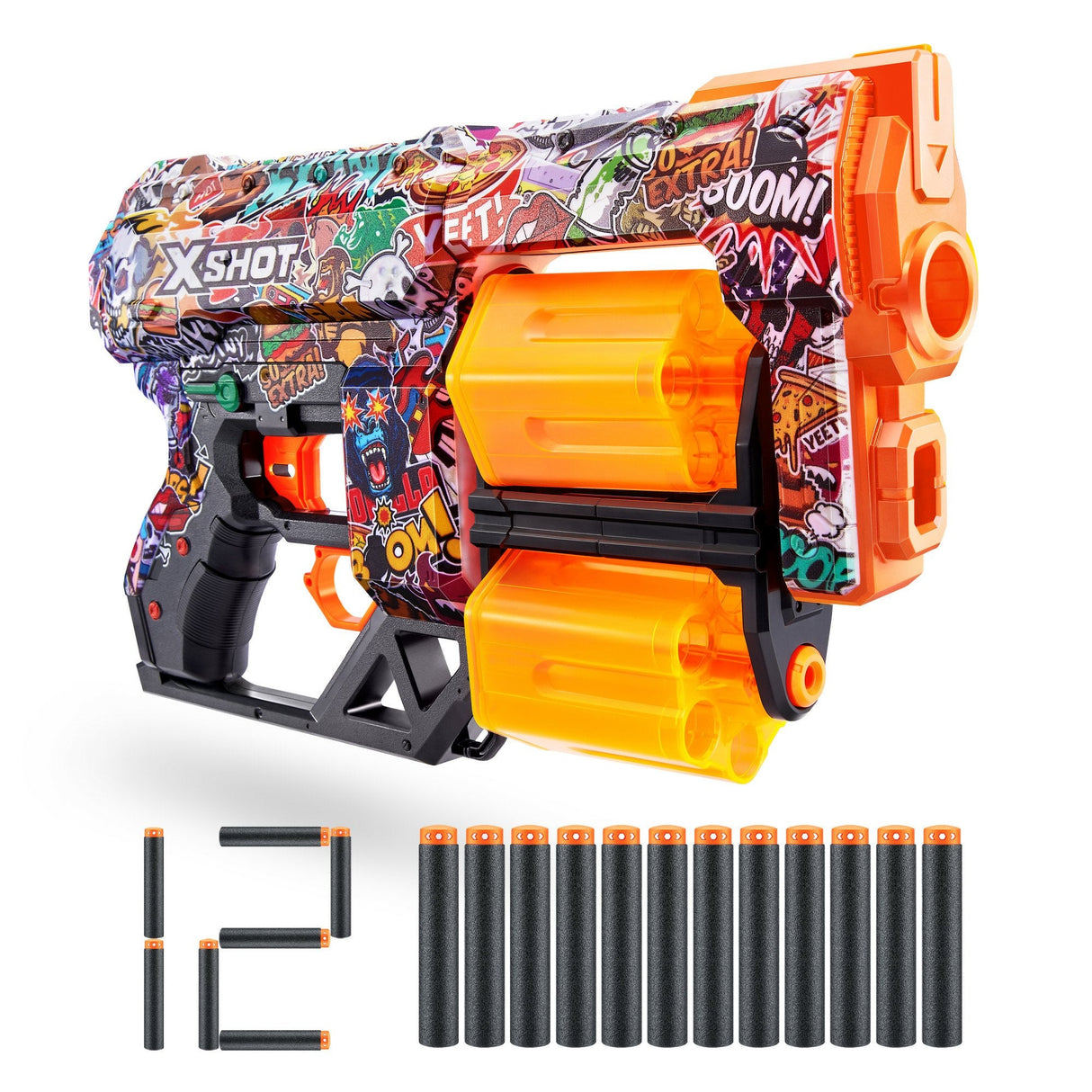 Lanzador Zuru X-Shot Skins - Dread Sketch, Dart Blaster 36517h