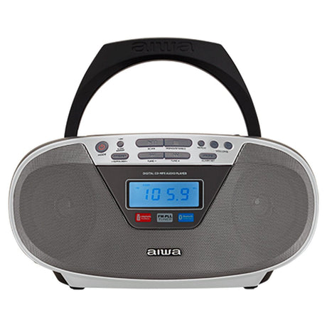 EAN 8435256898439 - Aiwa BBTU-400SL sistema estéreo portátil Analógico y digital 6 W FM Plata Reproducción MP3 imagen 1
